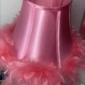 A pink lamp